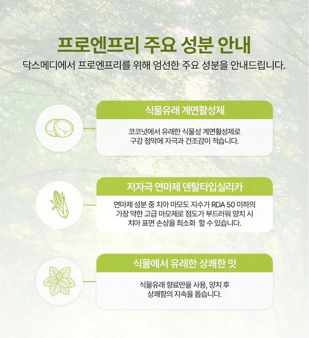 [무불소] 닥스메디 닥트러스트 프로엔프리 치약 100g 상세페이지 21